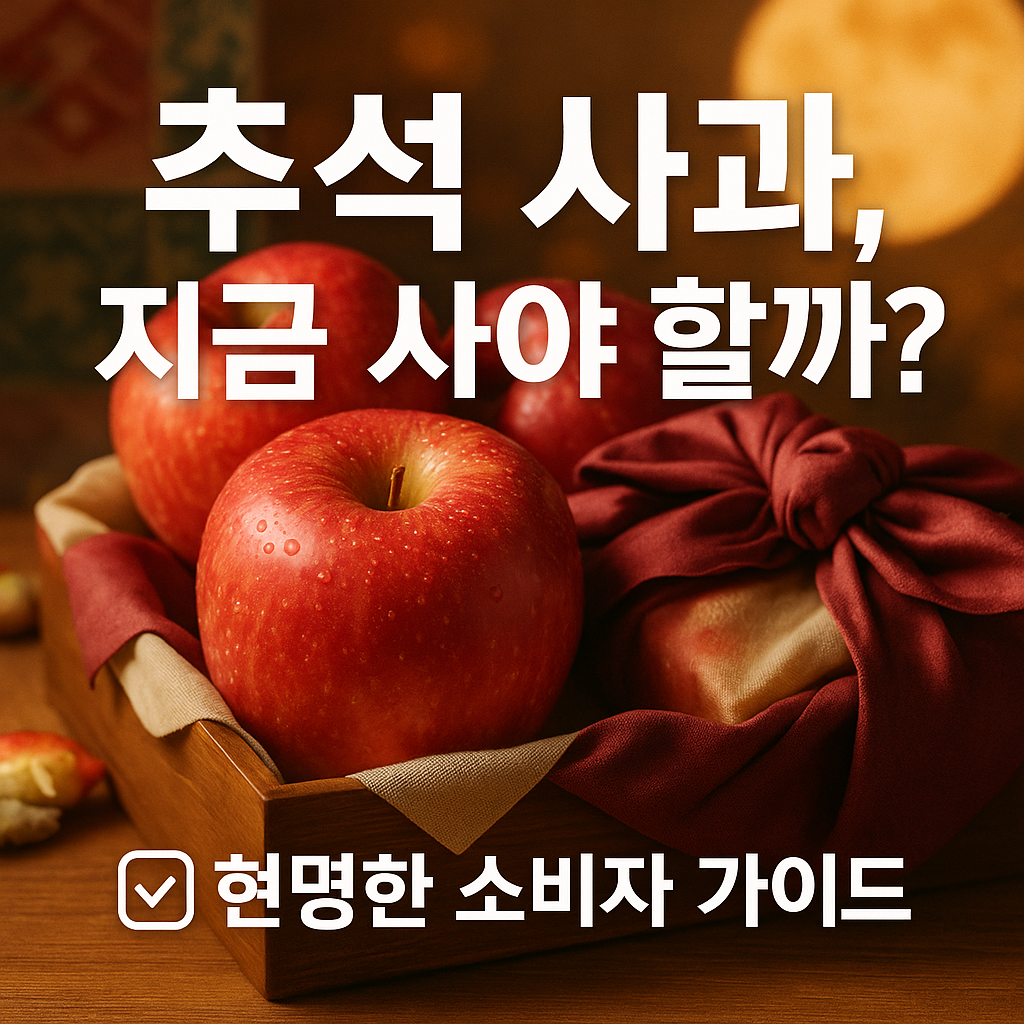 추석 사과, 지금 사야 할까? 현명한 소비자 가이드 썸네일