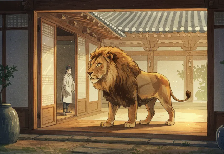 사자가 집에 들어오는 꿈