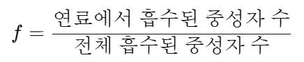 열중성자 이용률 공식