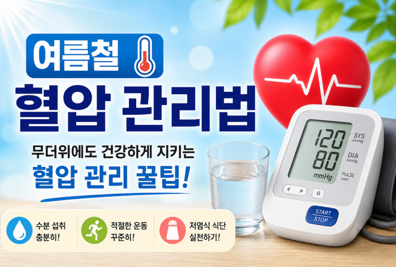 여름철 혈압 관리법