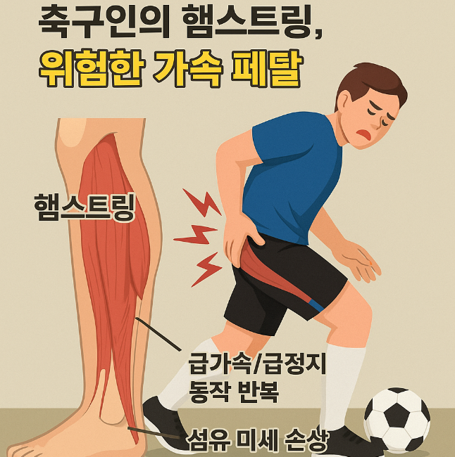 달릴수록 뒷다리가 당긴다? 축구인의 햄스트링, 위험한 가속 페달