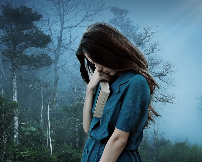 우을증에 걸린 여성의 모습(공황장애와 우울증)