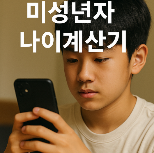 2025년 미성년자 나이계산