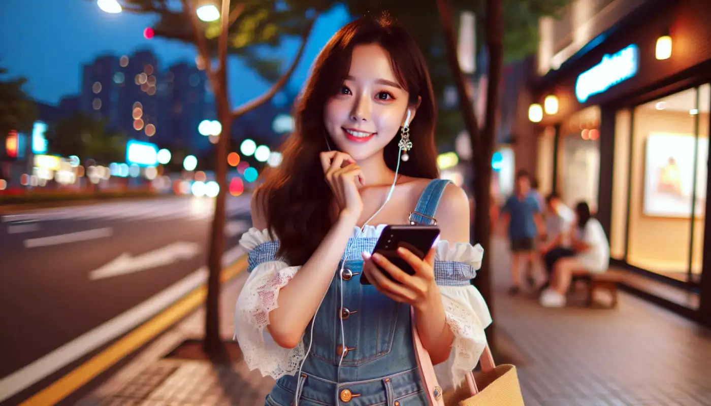 사진-용량-줄이기-방법을-활용하는-여성의-모습