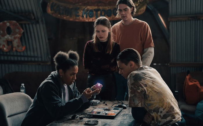 실험을 하는 학생들의 모습