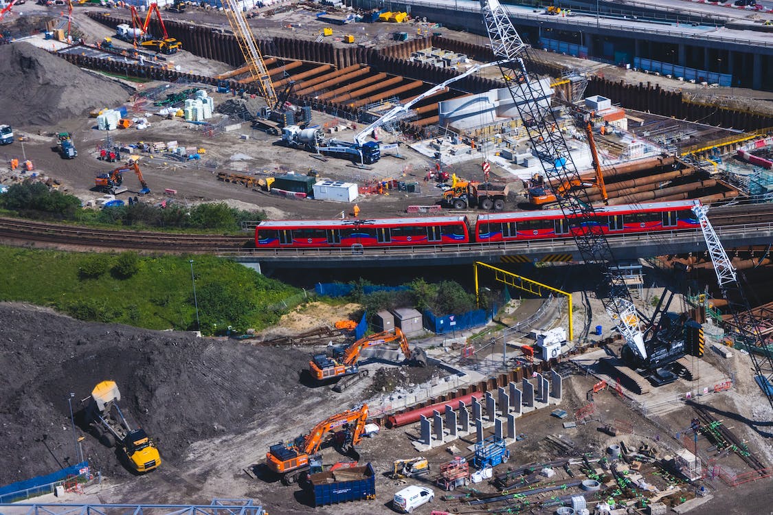 정부의 인프라 공사 사진