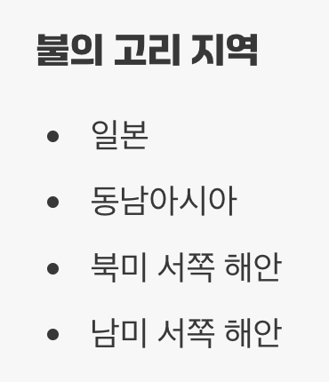&lsquo;불의 고리&rsquo;와 지진이 잦은 이유