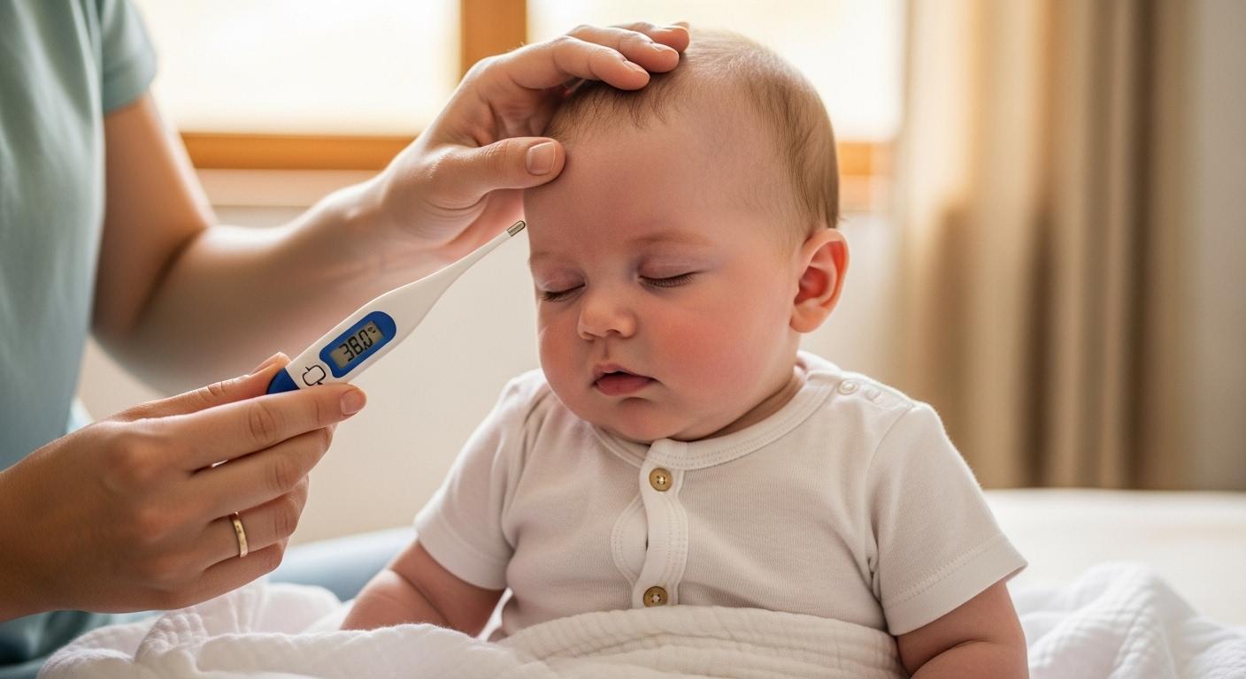 아기 열 38도 옷