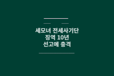 세모녀 전세사기단