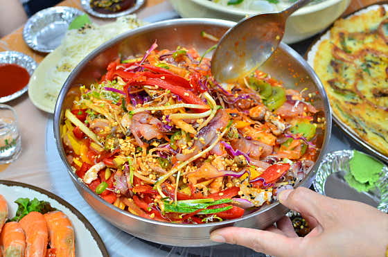 매일아침 꽃무지개물회