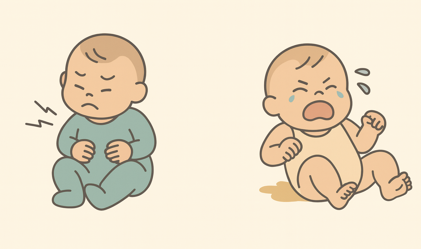 신생아 변비·설사 관련 사진