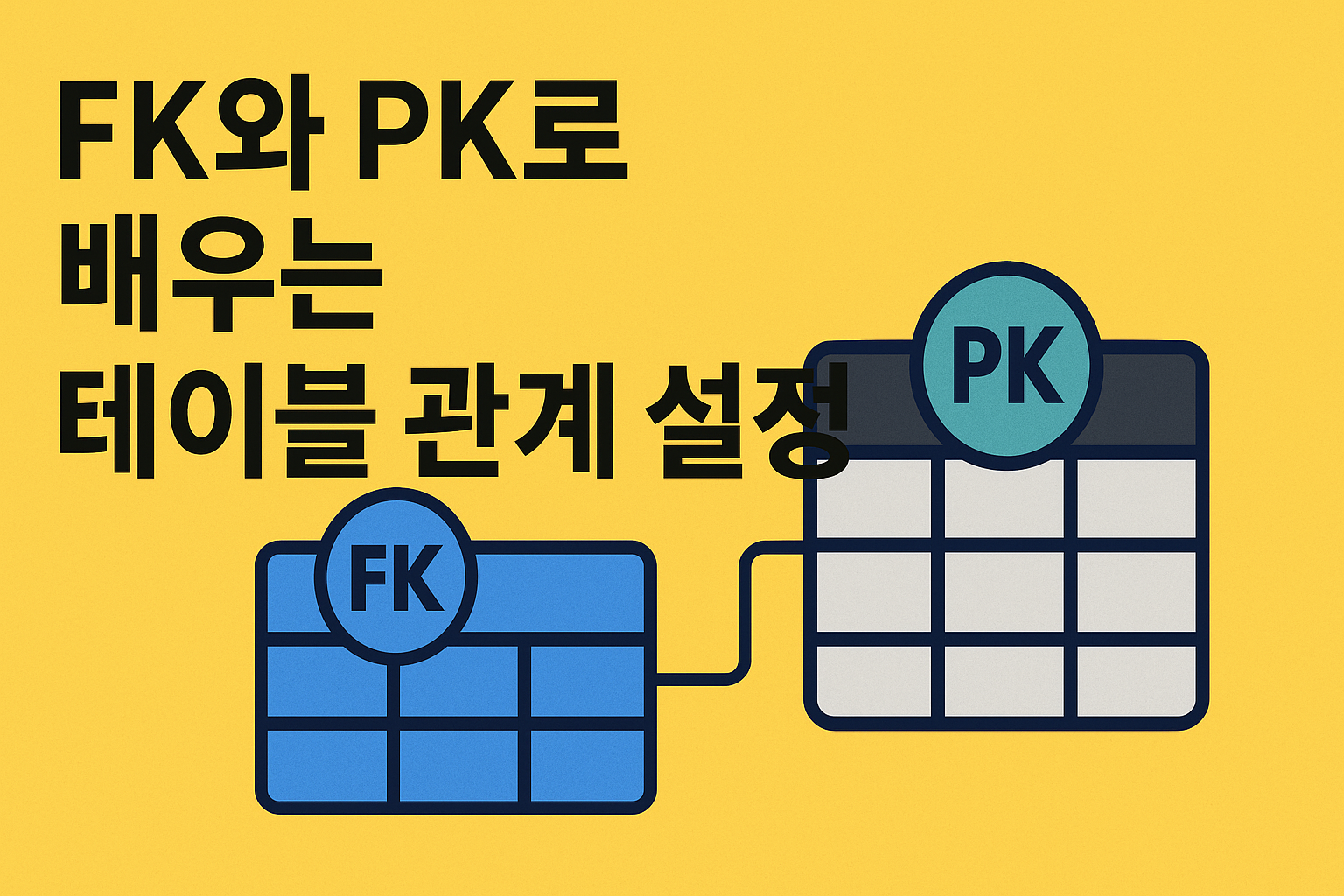 FK와 PK로 배우는 테이블 관계 설정 관련 이미지