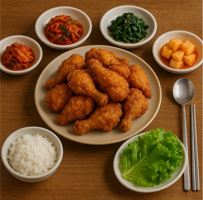 황당한 치킨 정식 사진