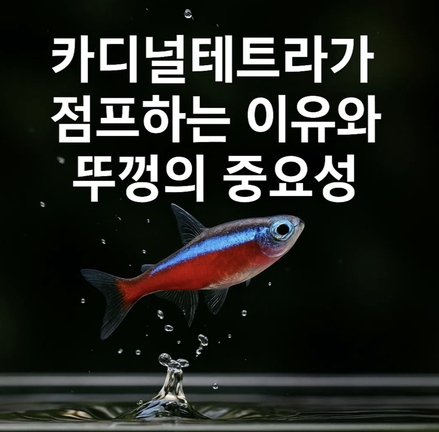 카디널테트라가 점프하는 이유와 뚜껑의 중요성