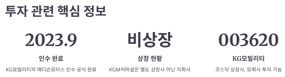 에디슨모터스 관련 투자 포인트