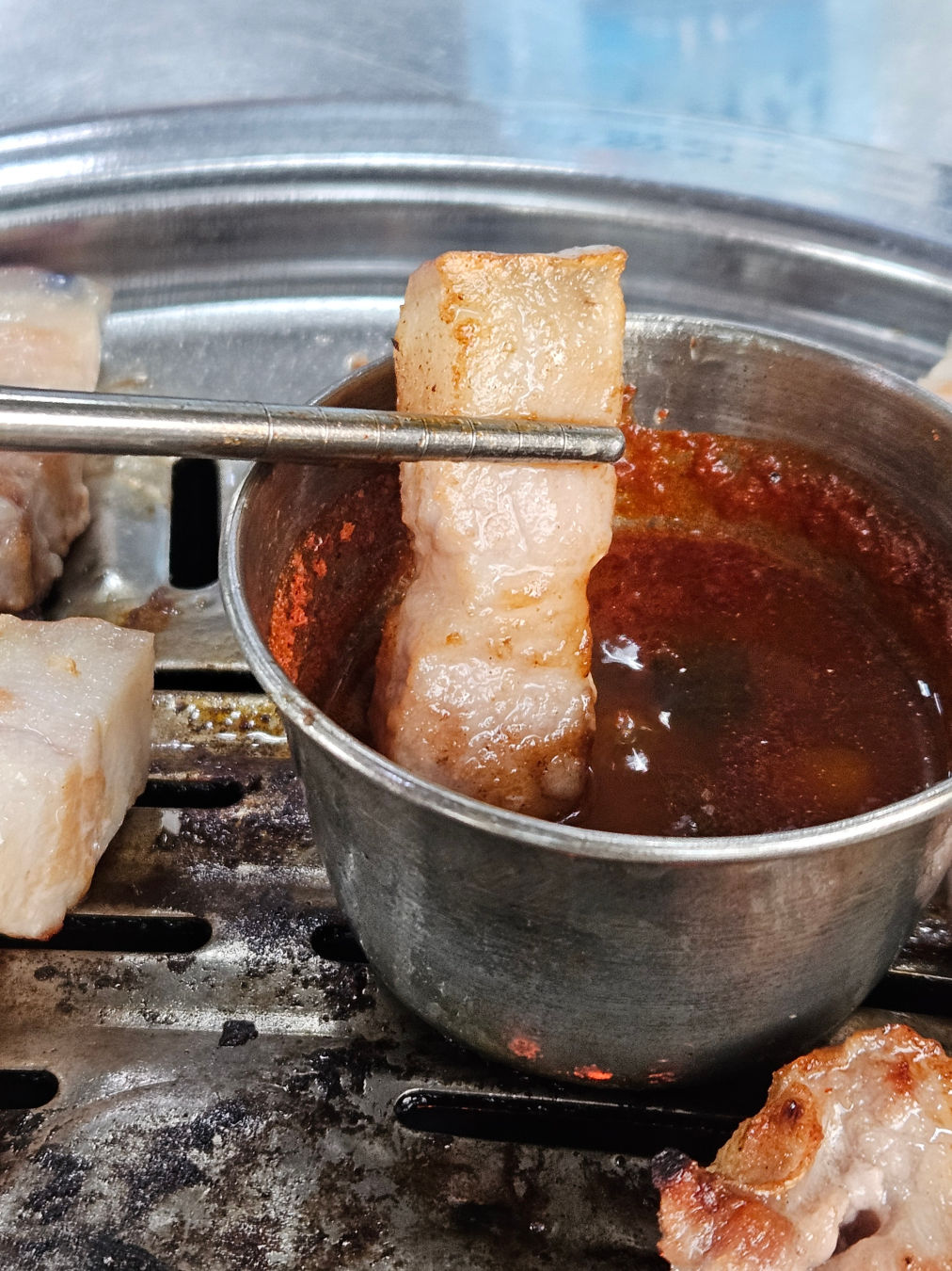 명리동 식당 흑돼지 삼겹살
