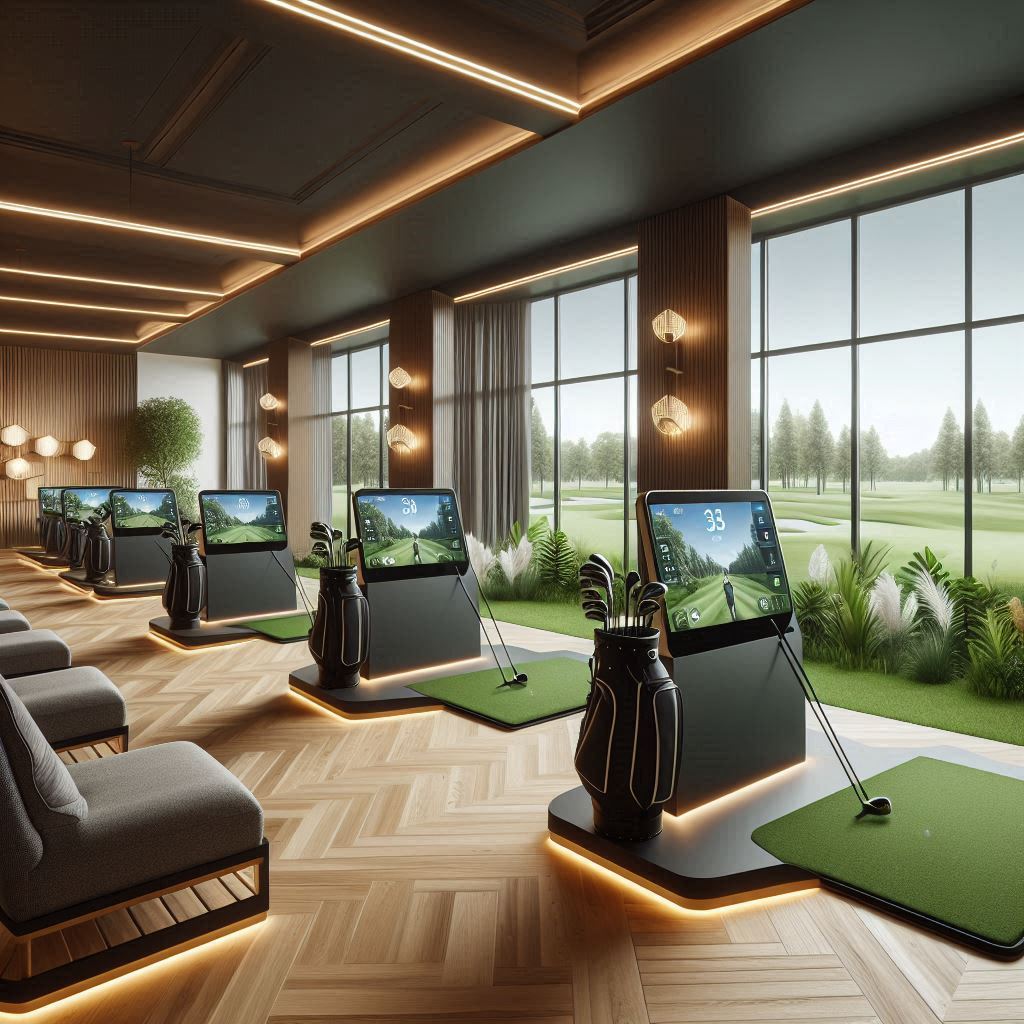 스크린골프장 배경