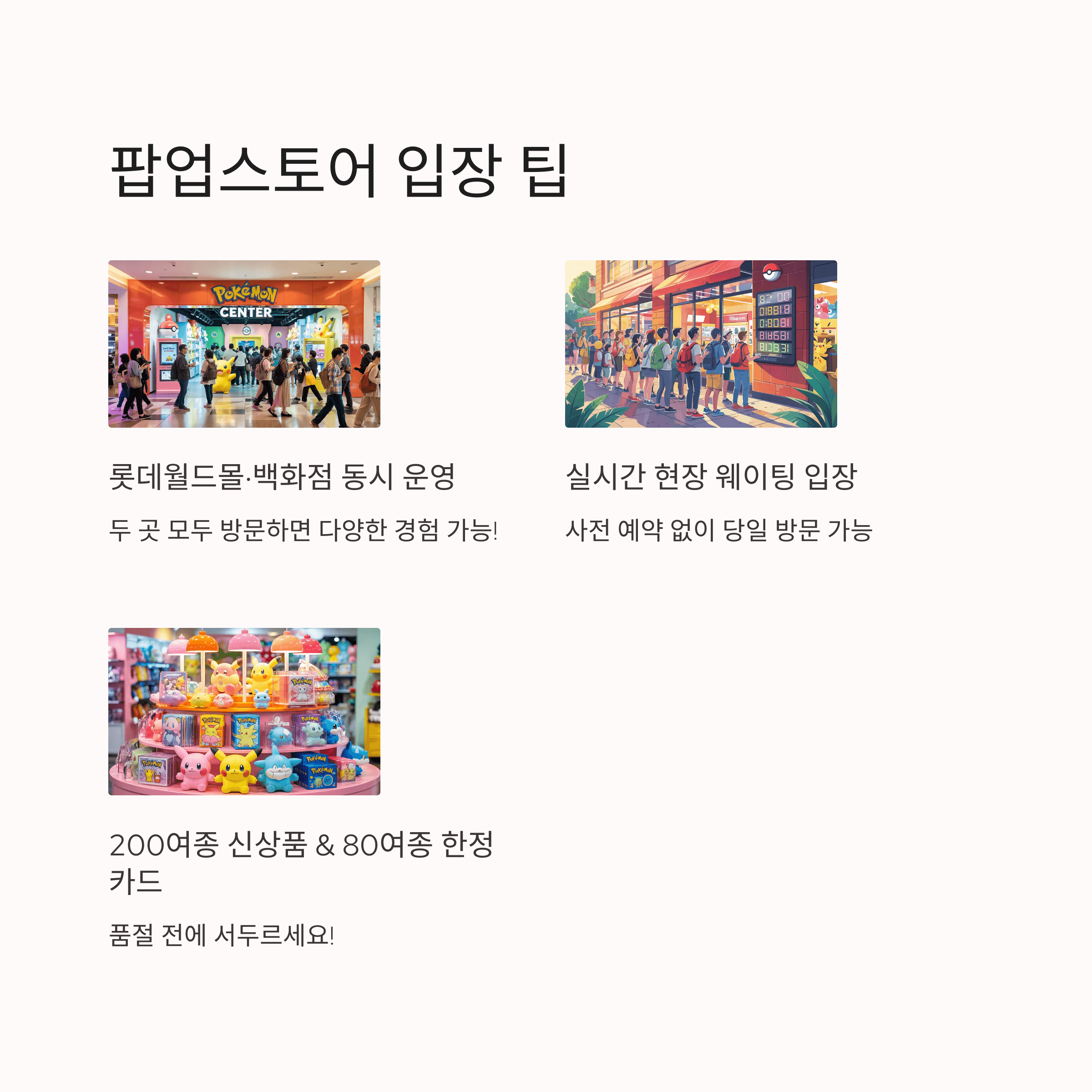 포켓몬 타운 팝업스토어 예약 방법과 굿즈 구매