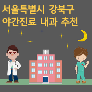 서울 강북구 내과 야간진료 병원 추천