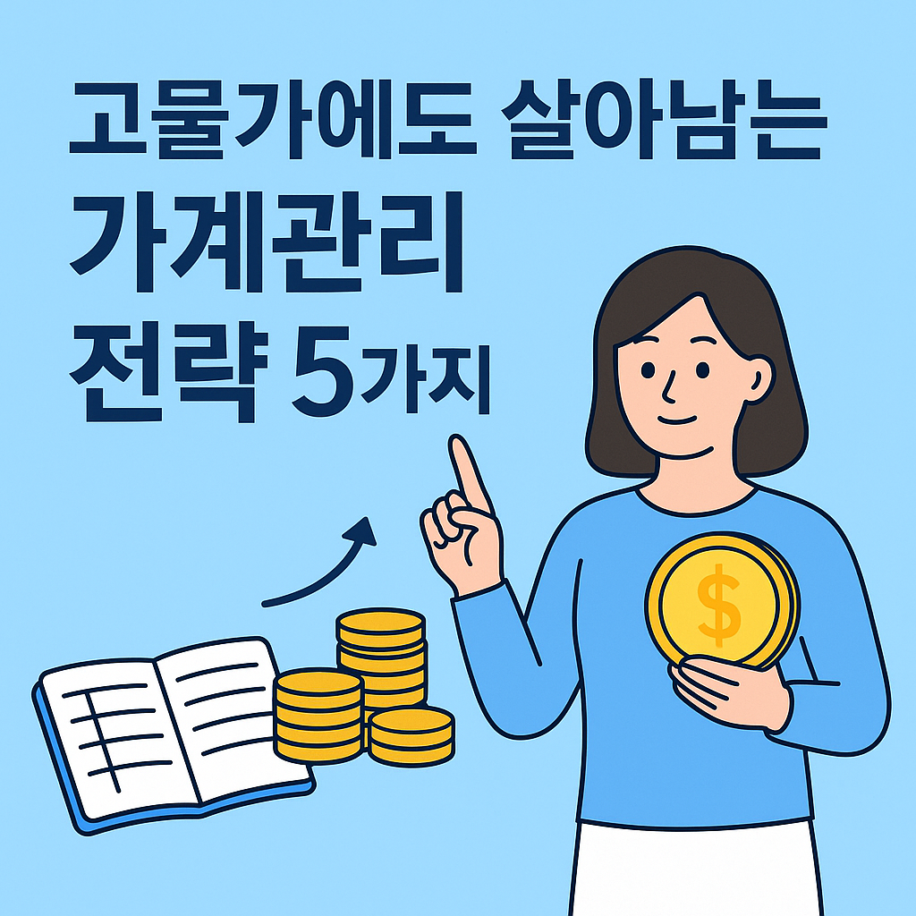 고물가에 살아남는 가계관리 전략 5가지