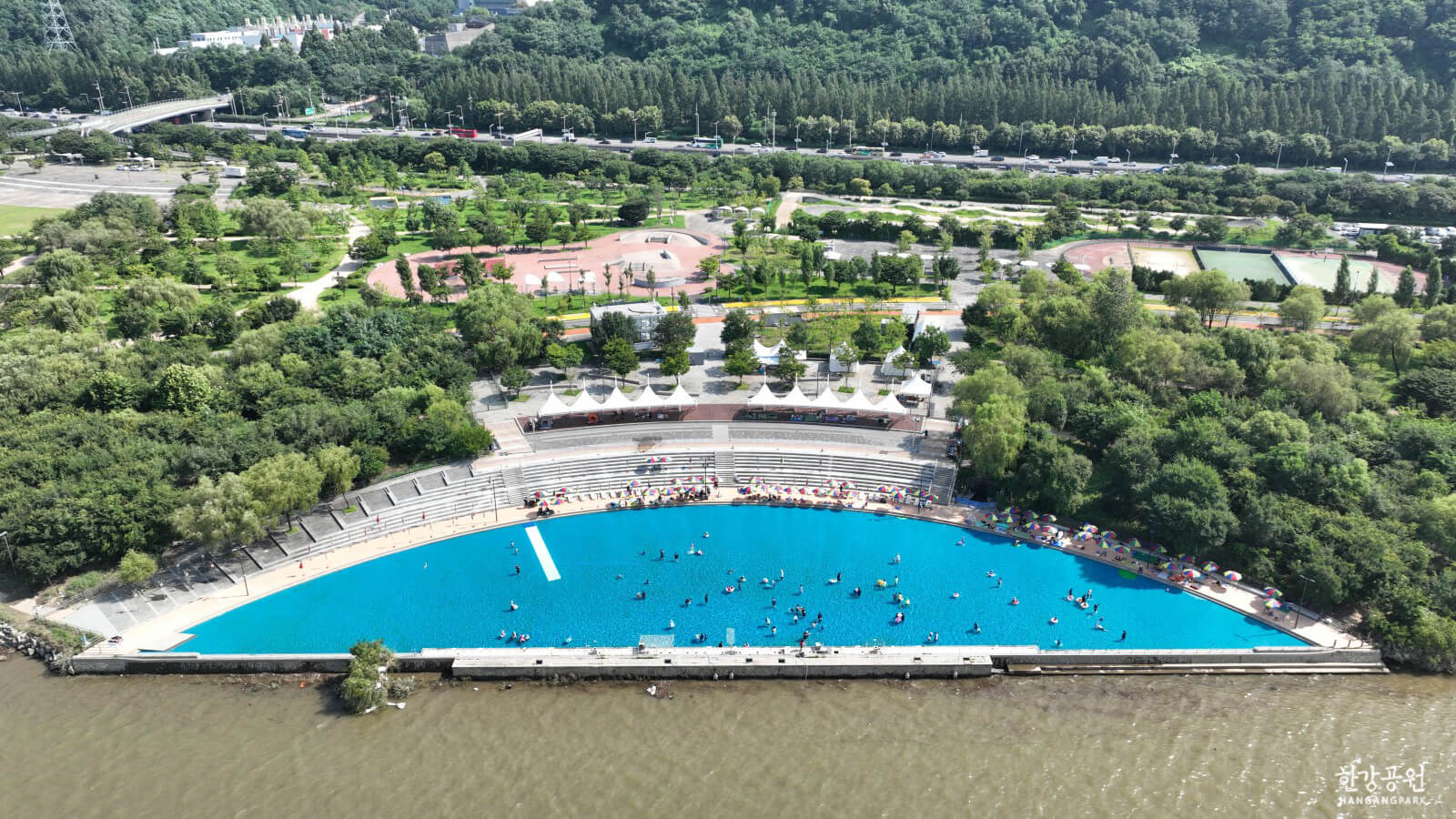 난지 한강 수영장 물놀이장 사진