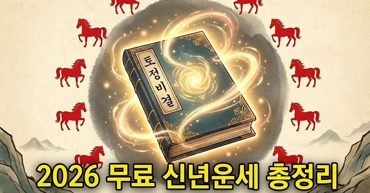 2026 토정비결 미리보기ㅣ병오년 무료 운세와 월별 흐름 총정리