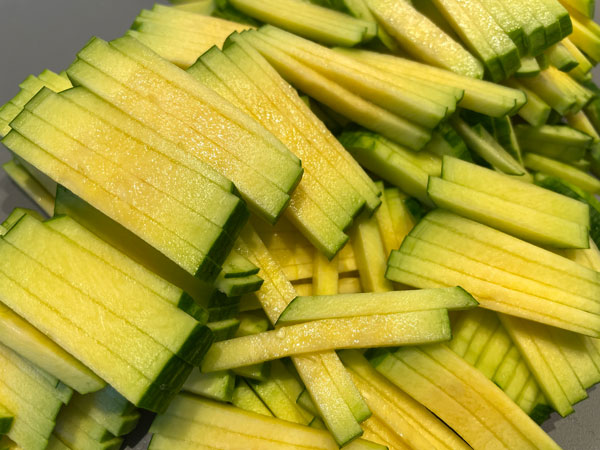 애호박채전 재료 - 애호박