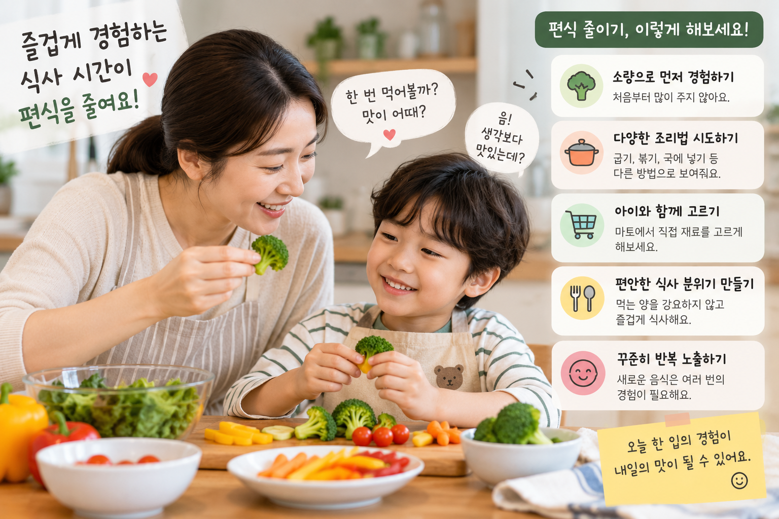 즐거운 채소 식사 시간