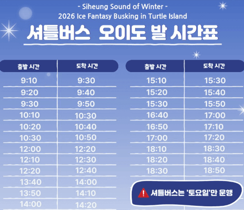 시흥시 거북섬 스케이트장 겨울축제 개장!