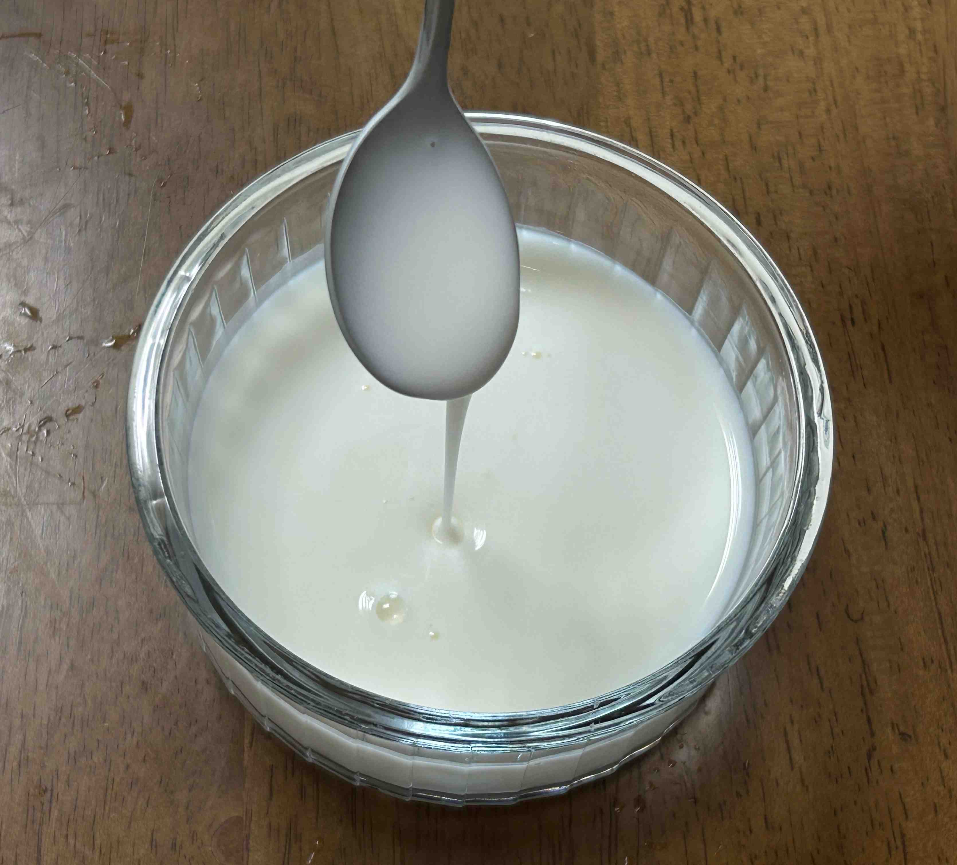 한살림 무가당 플레인 요구르트 질감