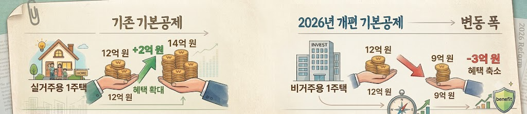 2026년 종합부동산세 개편안 핵심 정리 : 가액 기준 전환과 실거주자 공제 혜택 총정리