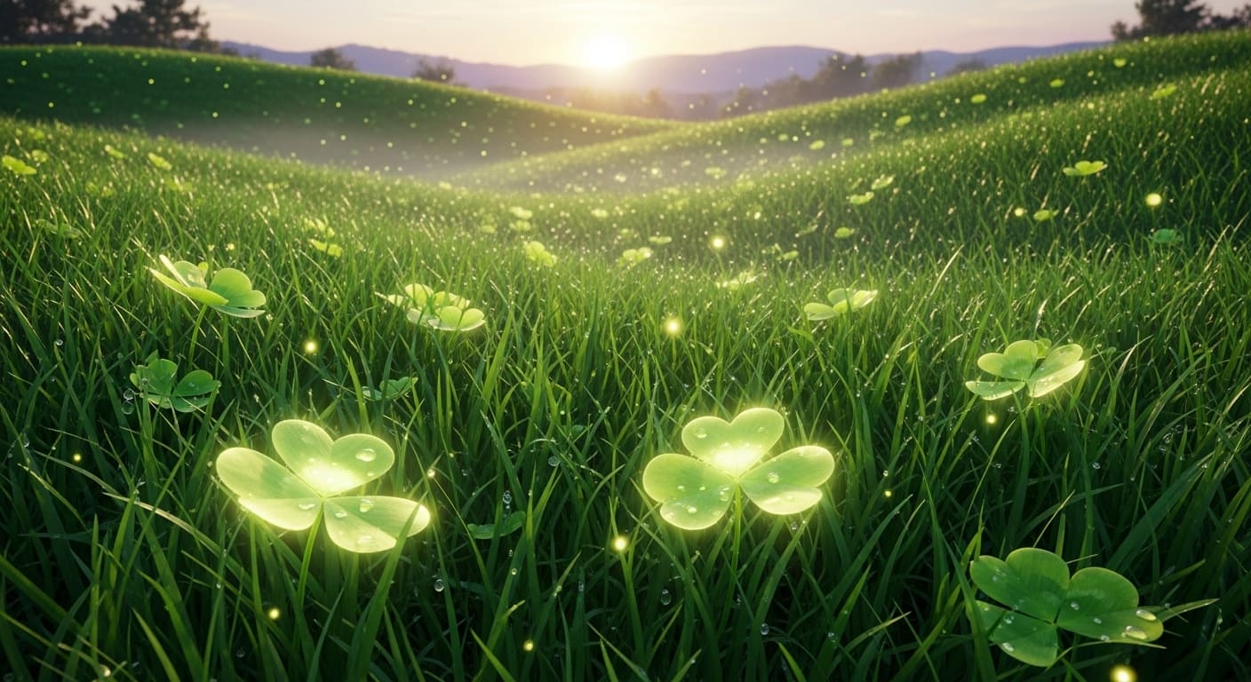 고대 켈트족의 신앙과 기독교 상징이 결합된 네 잎 클로버, 희소성이 만든 행운의 의미