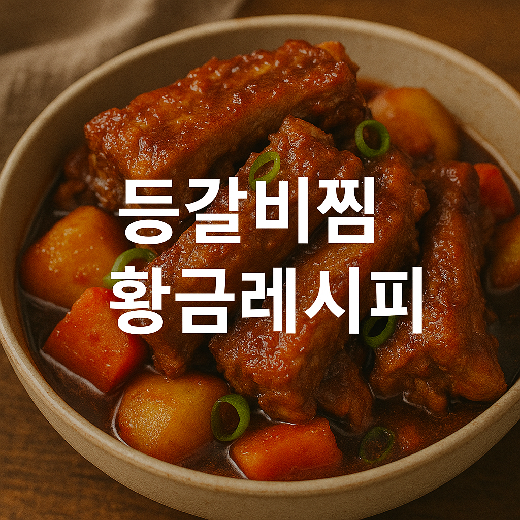 등갈비찜 황금레시피