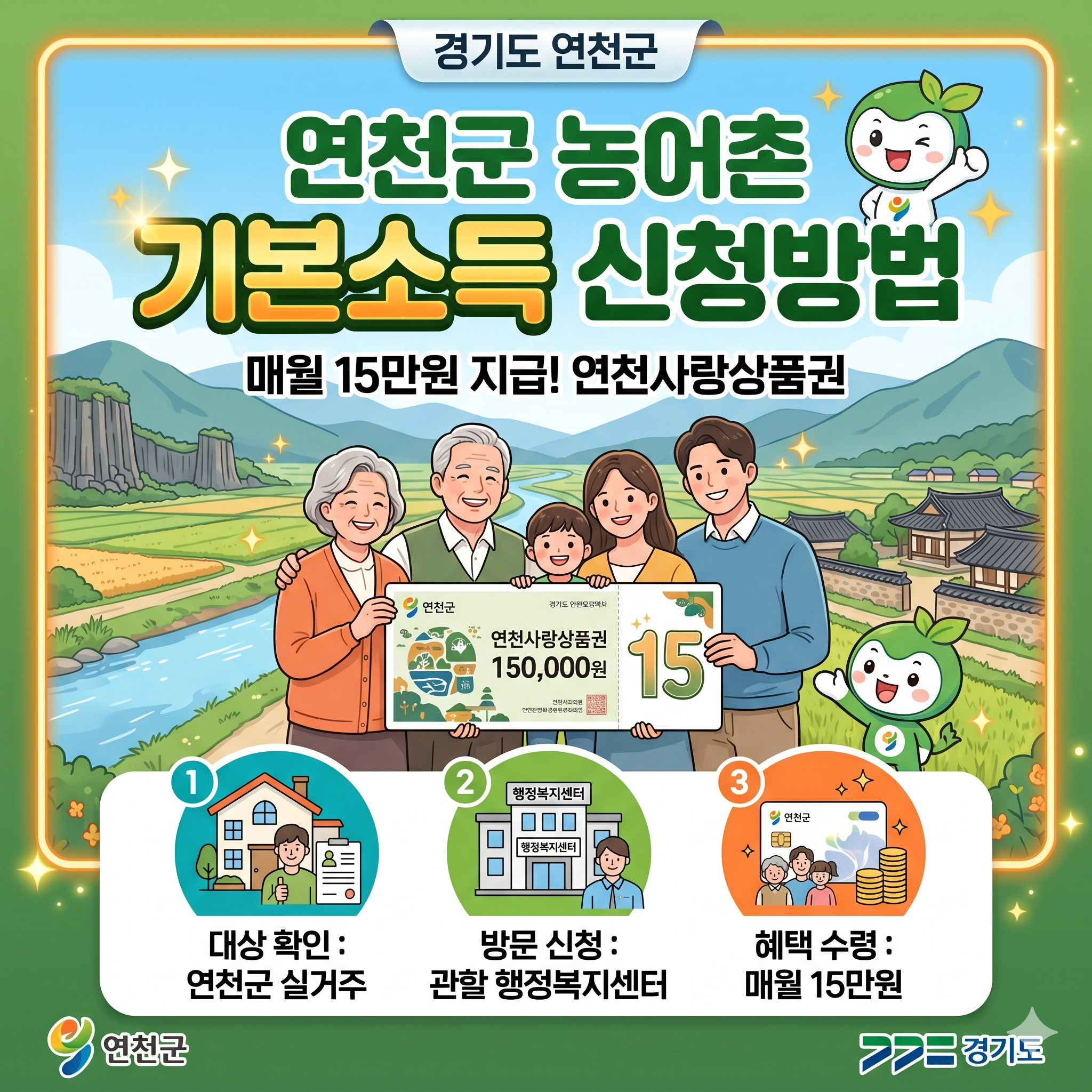 연천군 농어촌 기본소득 신청방법