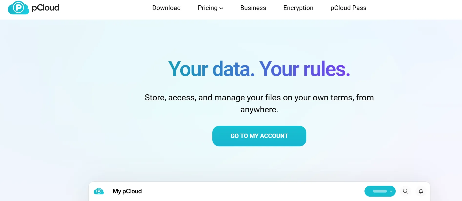 무료 20GB 클라우드 pCloud