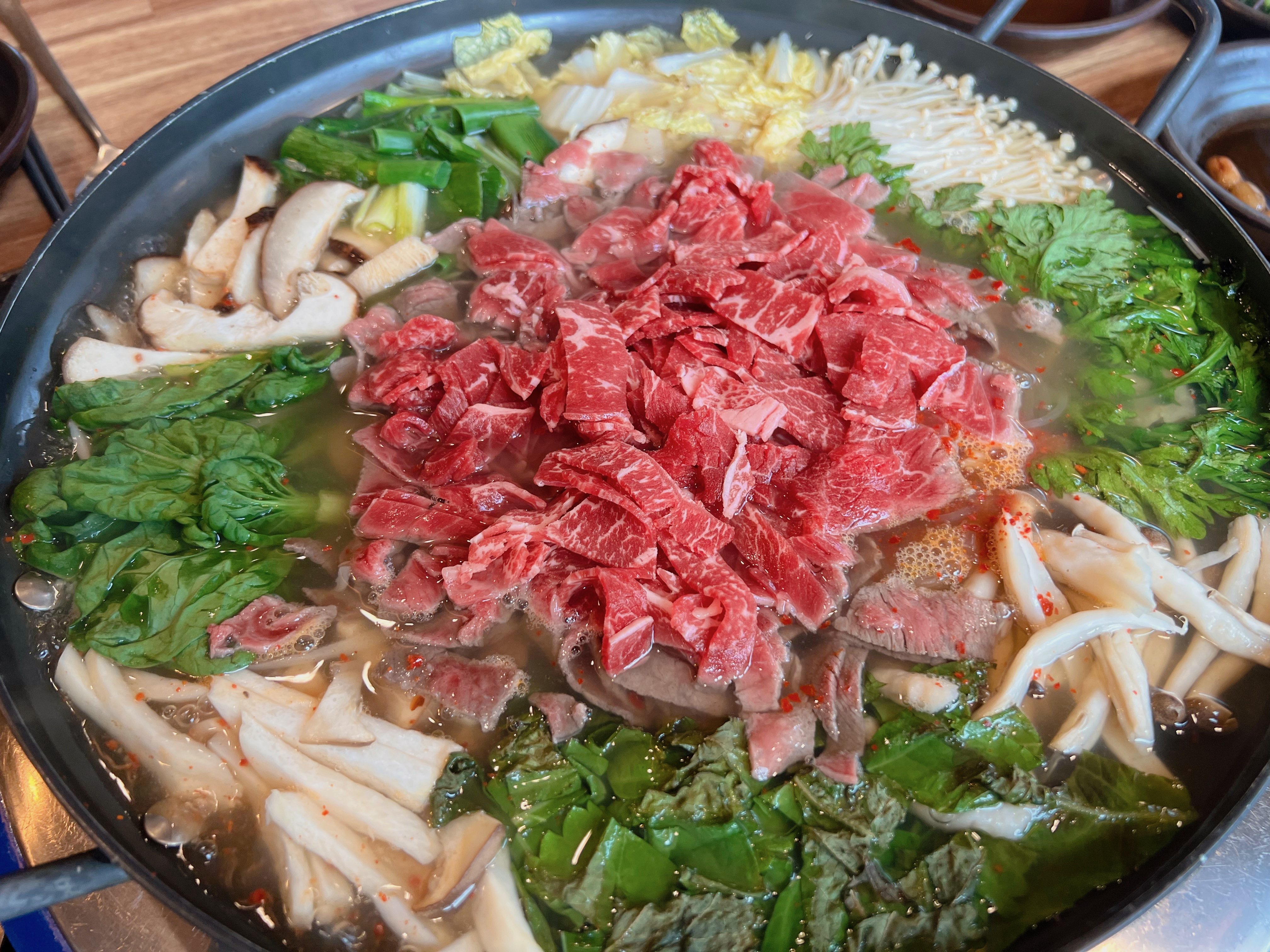 합천 해인사 수미정 소고기전골