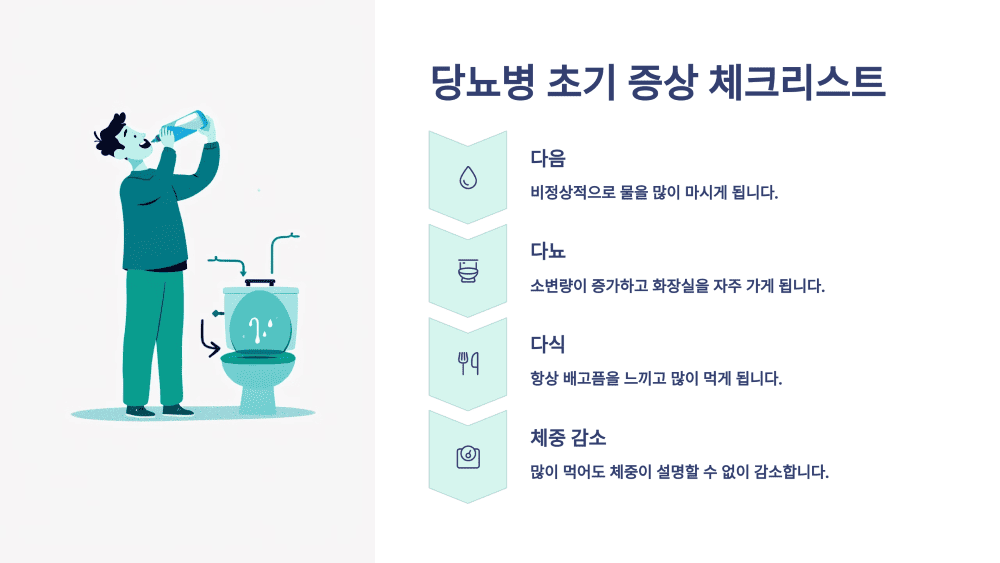 당뇨병 초기 증상 체크리스트