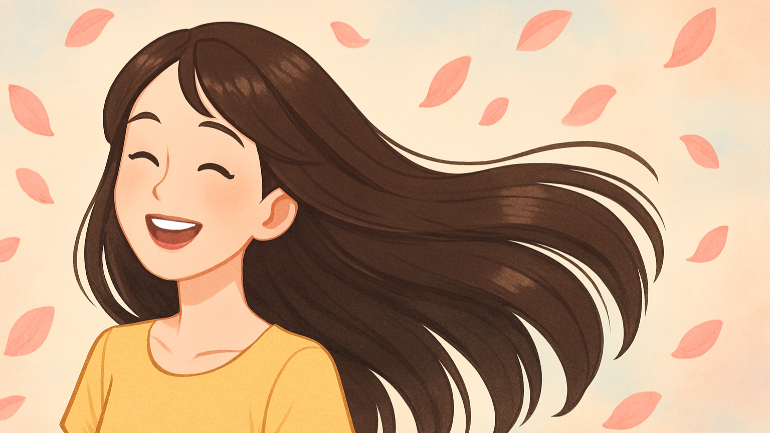 머리카락에서 향기가 나요