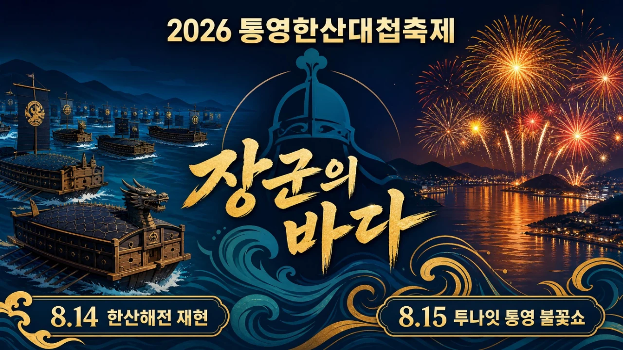 2026 통영한산대첩축제 8월 14일 한산해전 재현과 15일 불꽃쇼 안내