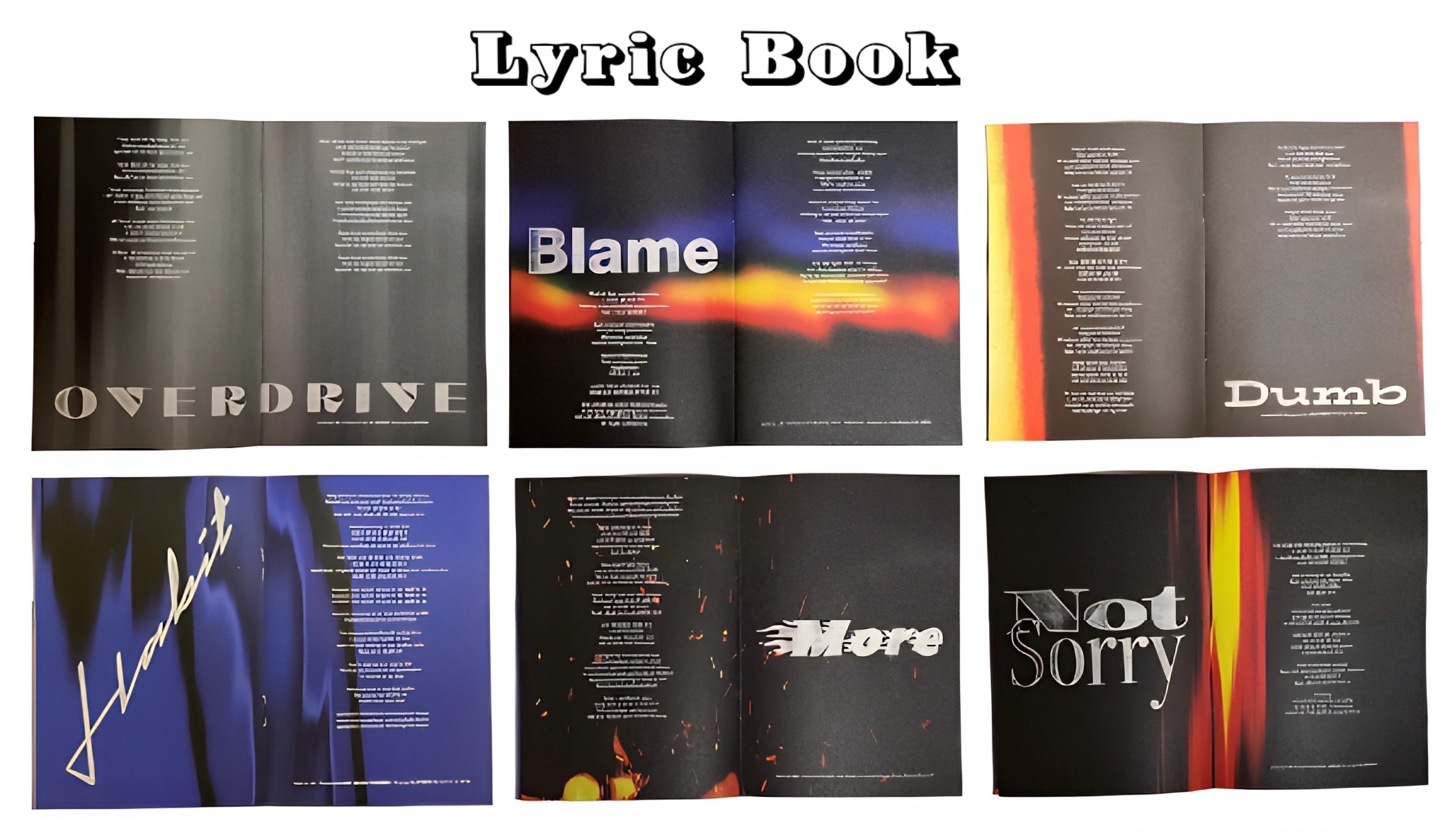 ‘OVERDRIVE’ Lyric Book 상세