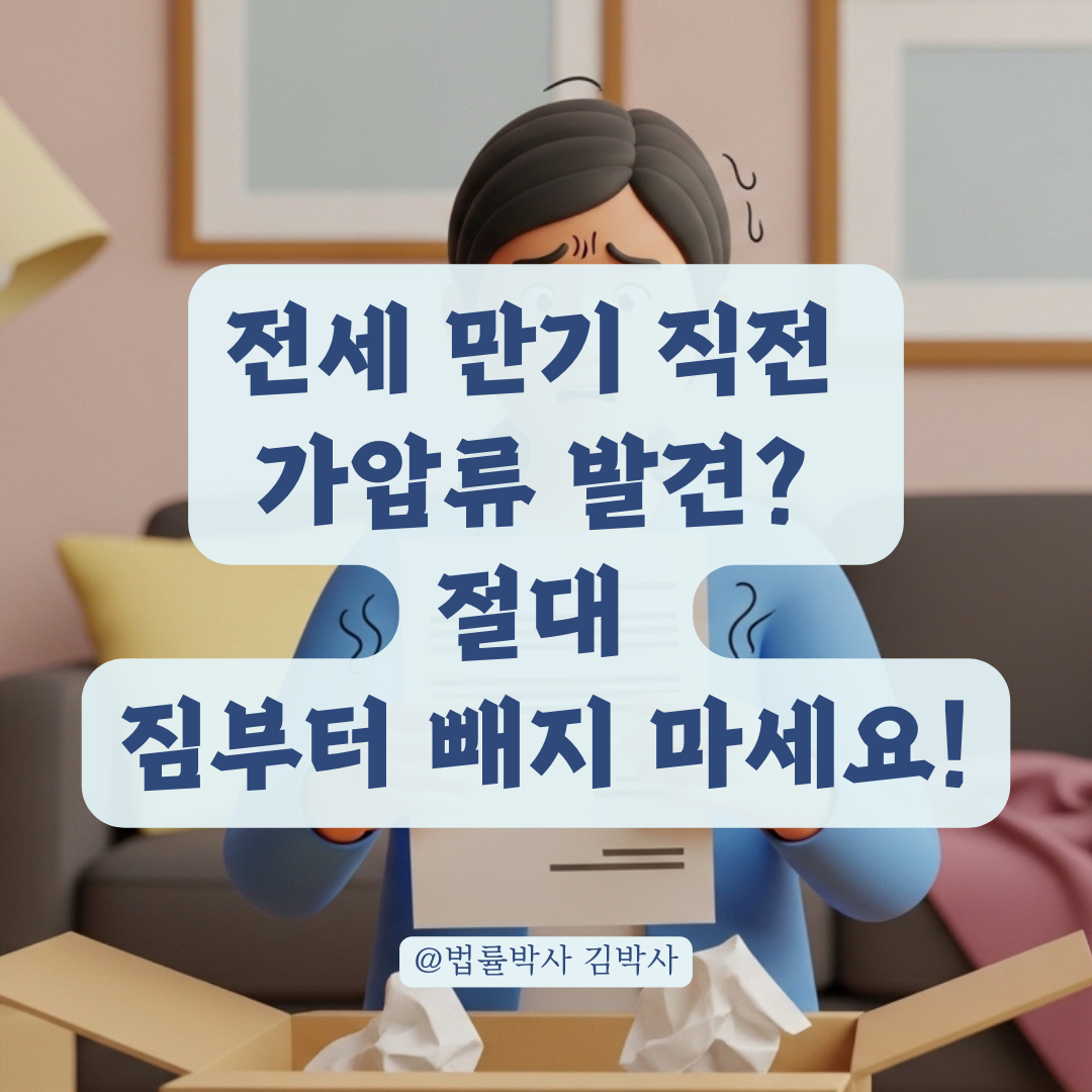 전세 만기 직전 등기부 가압류 발견 했다면! 즉시 취해야 할 조치는?