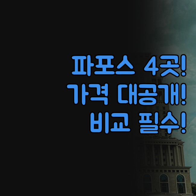 파포스 호텔 4곳 비교 알렉산더 더 ..