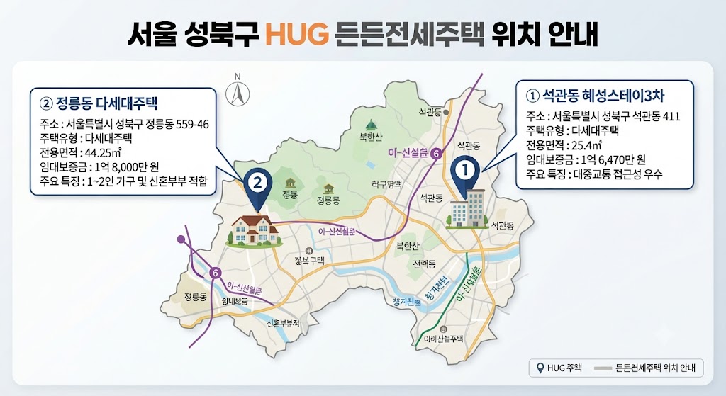성북구 HUG 든든전세주택 단 2가구, 마감 전 신청법