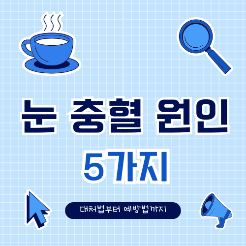 눈 충혈 원인 5가지와 빨리 낫는 법 ❘ 증상부터 예방까지 완벽 정리