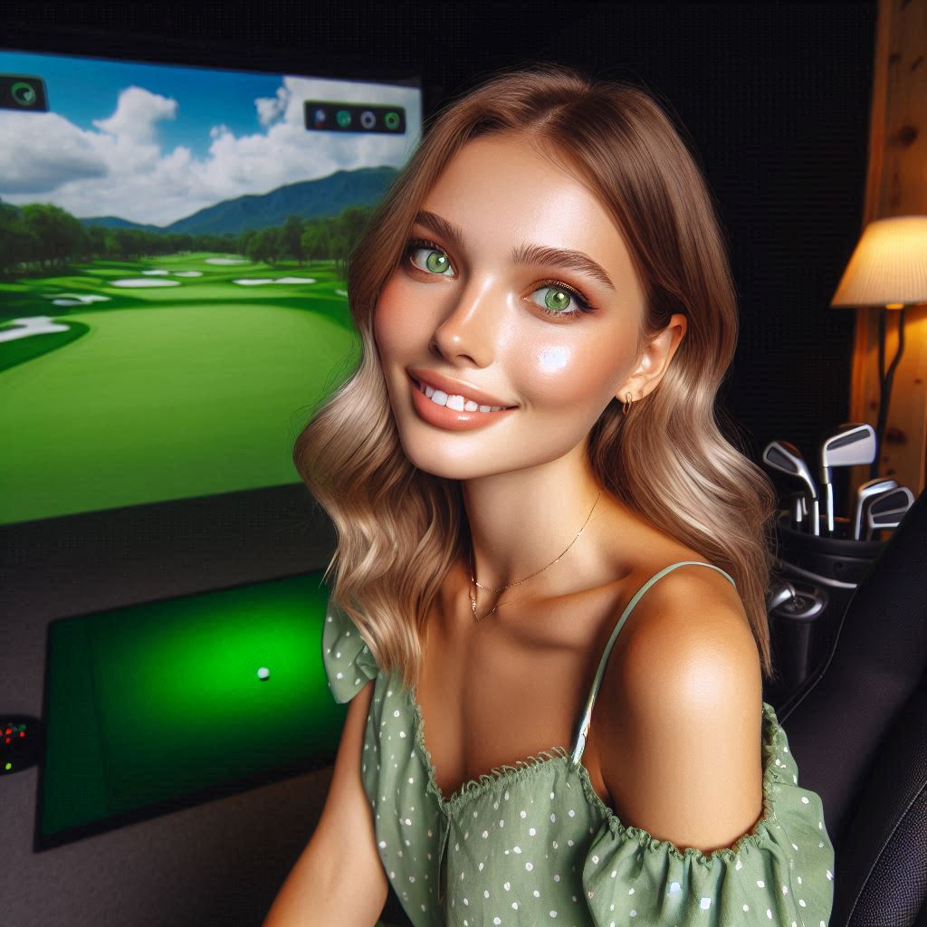 스크린골프장 배경