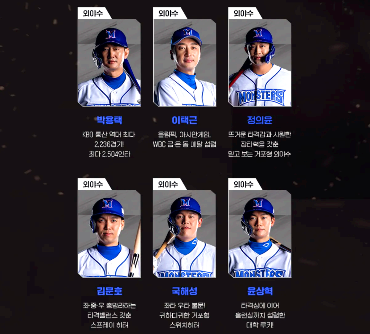 최강야구 시즌3 멤버