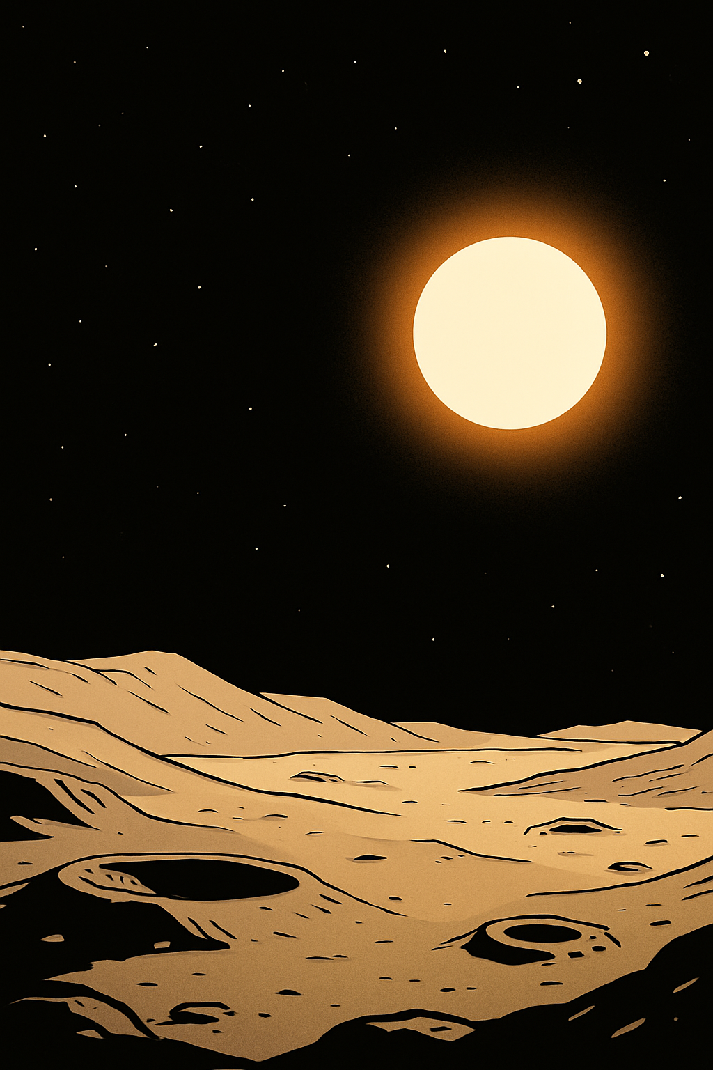 대기 없는 행성의 하늘은 무슨 색일까?