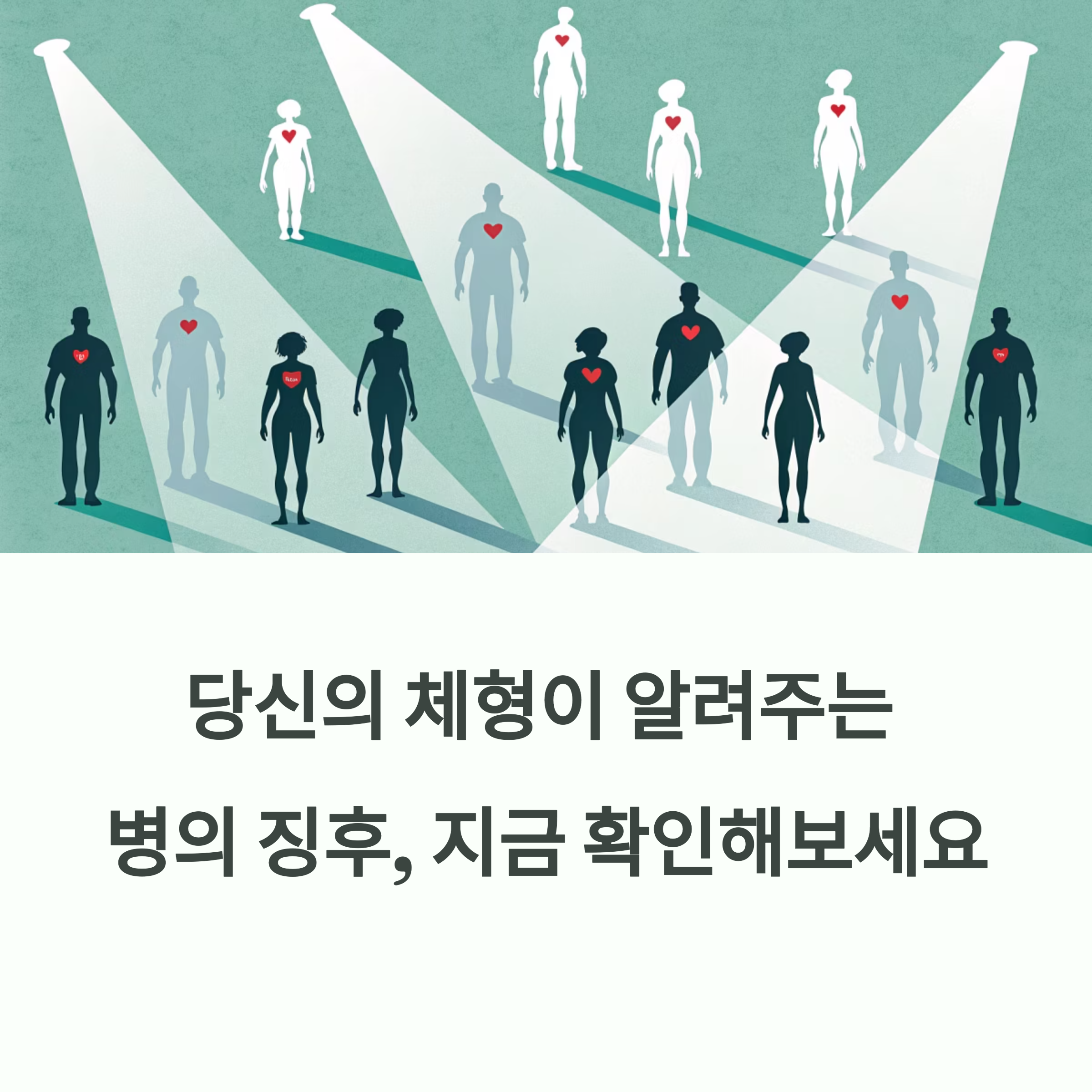 당신의 체형이 알려주는 병의 징후, 지금 확인해보세요. 에 대한 이미지