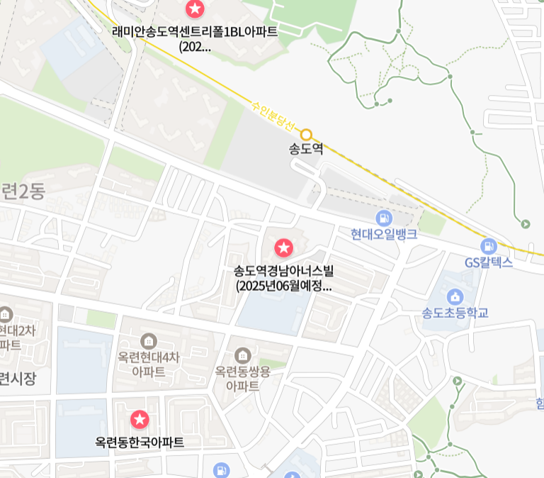 옥련동 아파트 위치 사진