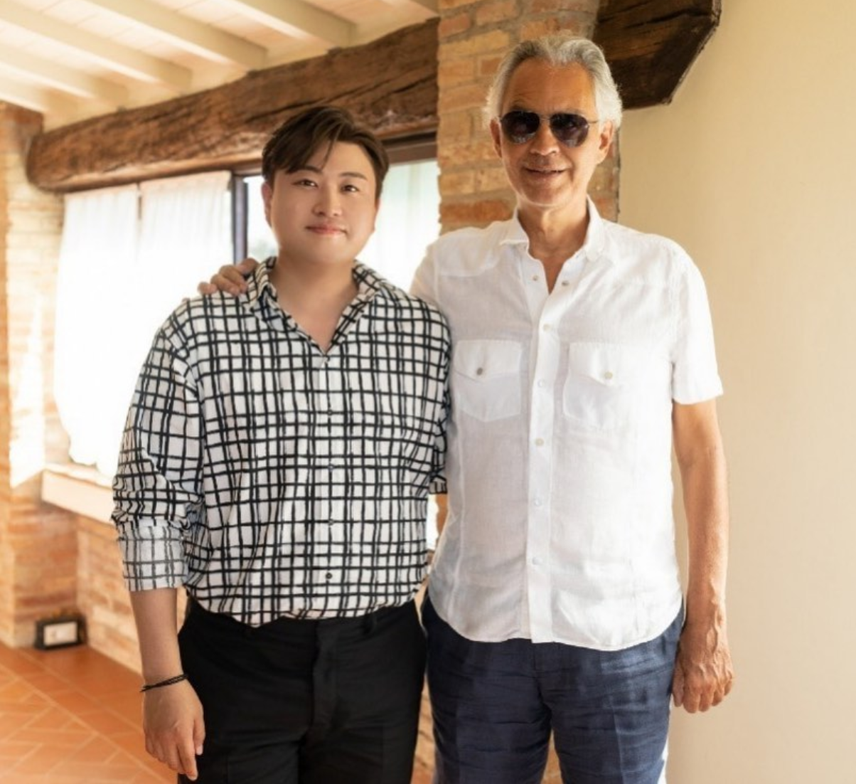 김호중과 안드레아 보첼리